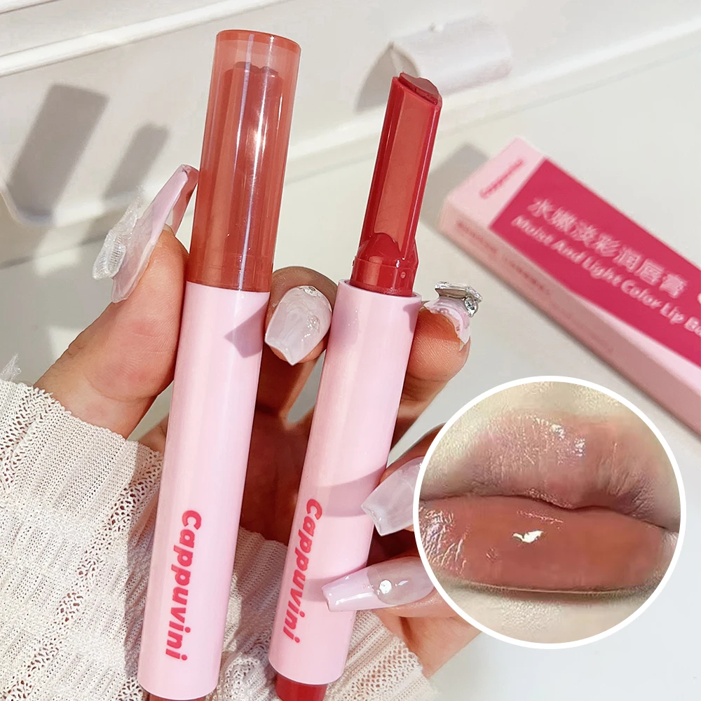 Water Gloss Mirror Lipsticks Lasting Moisturizing Hydrating Solid Lip Gloss Non-stick Cups Fade Lip Lines Lips Makeup Cosmetics