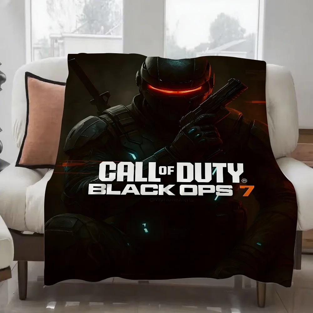 Game C-call Of D-duty B-Black O-Ops 7 Blanket Design Lightweight  For Dorms, Naps, Living Room, Office,Sofa,All-Season