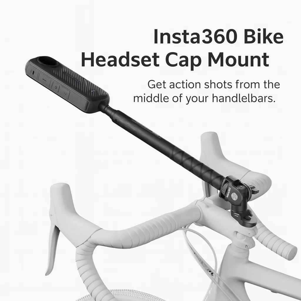 

Крепление на крышку велосипедной гарнитуры Insta360 | Держатель камеры с верхней крышкой штока для GO Ultra/X5/Ace Pro 2/X4/GO 3S/Ace Pro/Ace/GO 3 | FPV Ride Shot