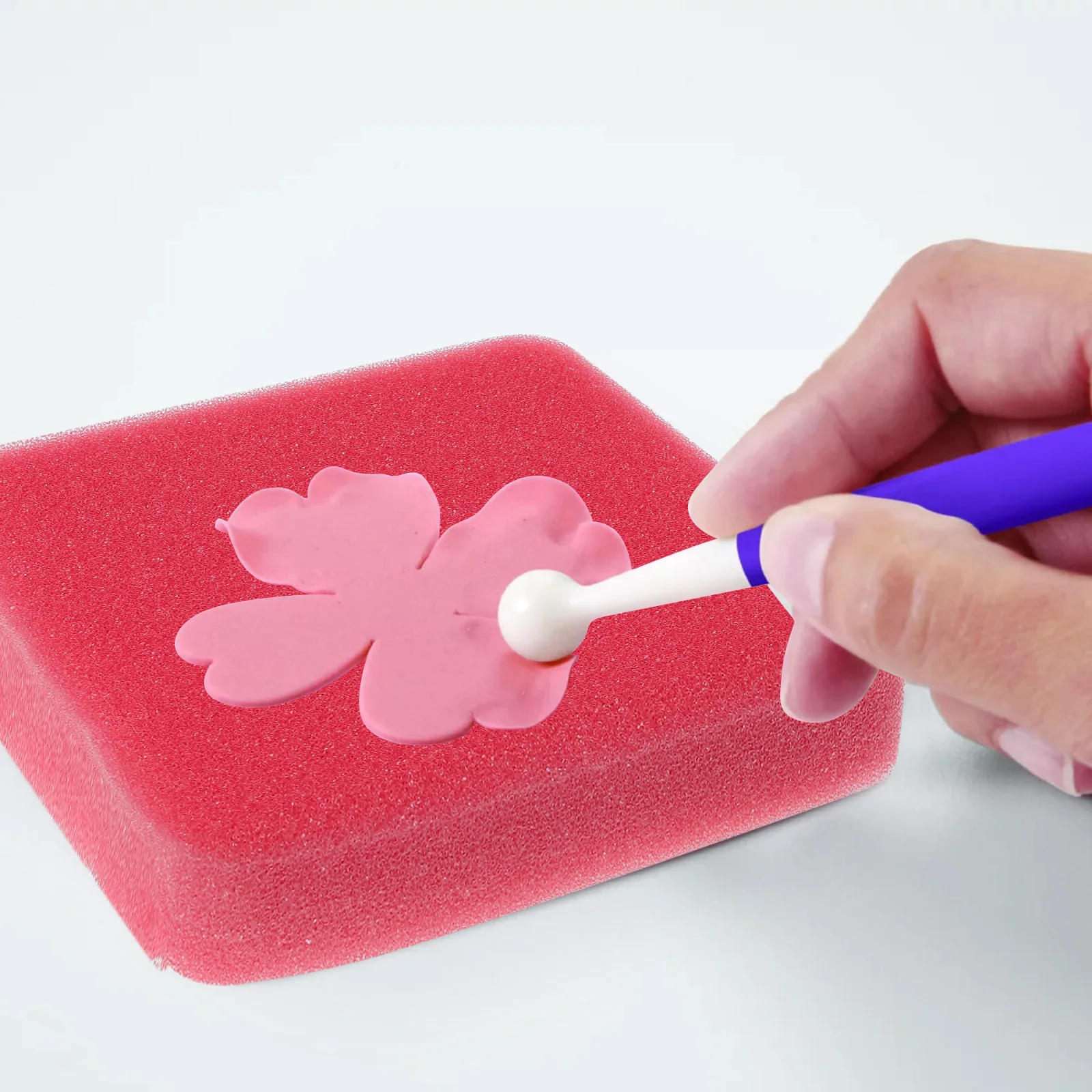 

1Set Fondant Flower Shaping Sponge Pad Soft Drying Holder Cake Decorating Tool Baking Supplies Fondant Sponge Pad
