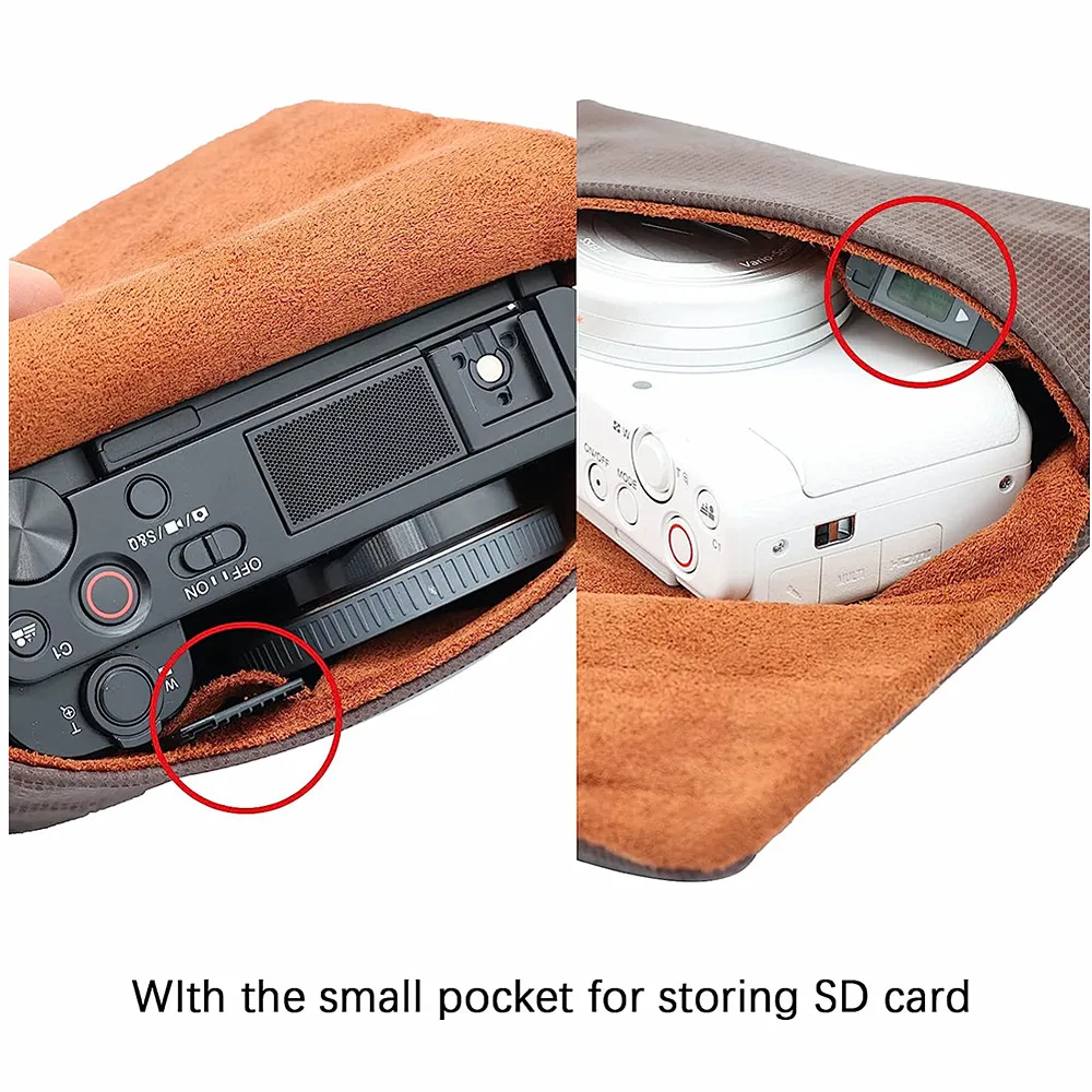 حافظة حقيبة الكاميرا لهاتف سوني ZV-1F ZV1 RX100 Canon G7X G9X III II Ricoh GR IIIx Panasonic TZ90 TZ200 Fujifilm XF10 Olympus TG6