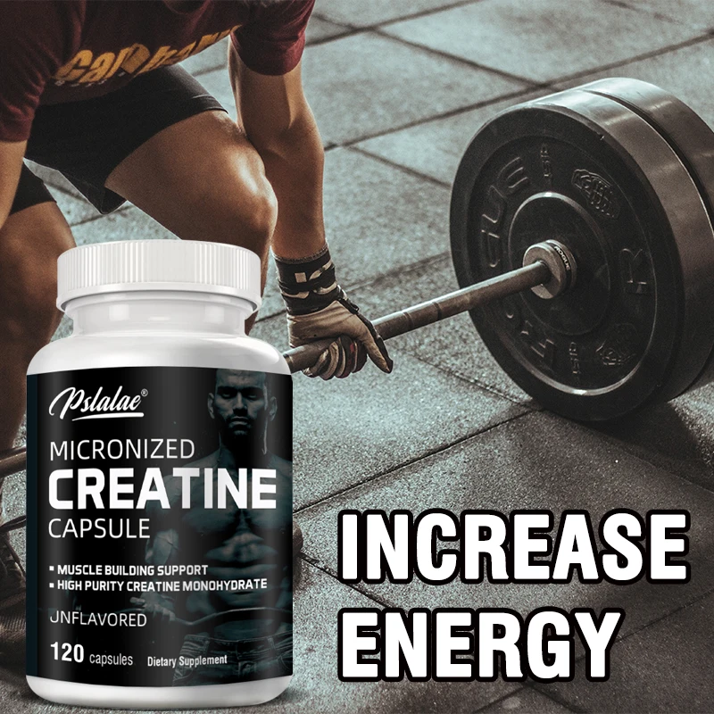 Micronized Creatine Powder (5000 Mg) Creatine Monohydrate Powder, Unflavored, Ketogenic Friendly, Non-GMO 120 Capsules