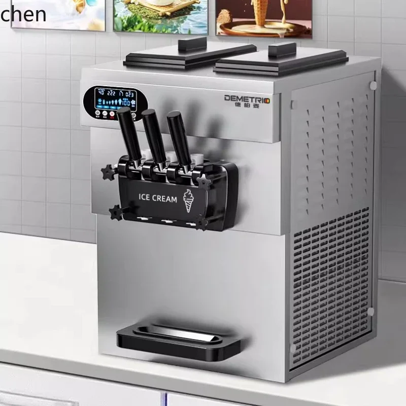 L23 Ice Cream Machine Commercial Automatic Cone Desktop Small Ice Cream Machine