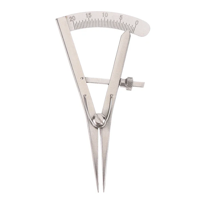 Imagem -05 - Mini Espaçamento Calibre com Escala Handmade Couro Metal Pinça Ajustável Edger Instruments Faça Você Mesmo 1pc Aço Inoxidável