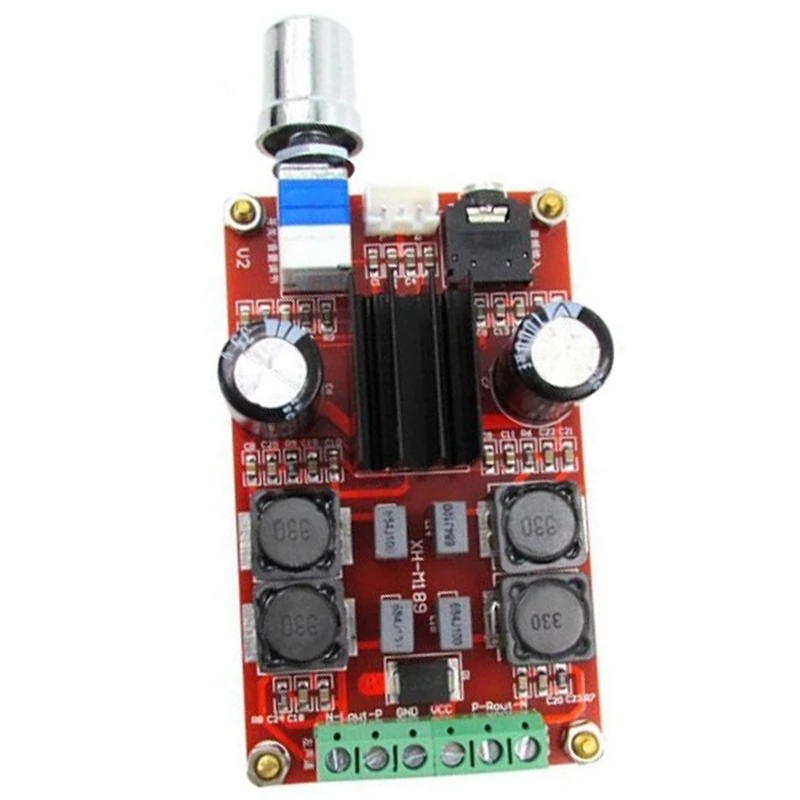 

High-End Digital Power Amplifier Board XH-M189 2X50W DC24V TPA3116D2 Two-Channel Stereo Power Amplifier Board