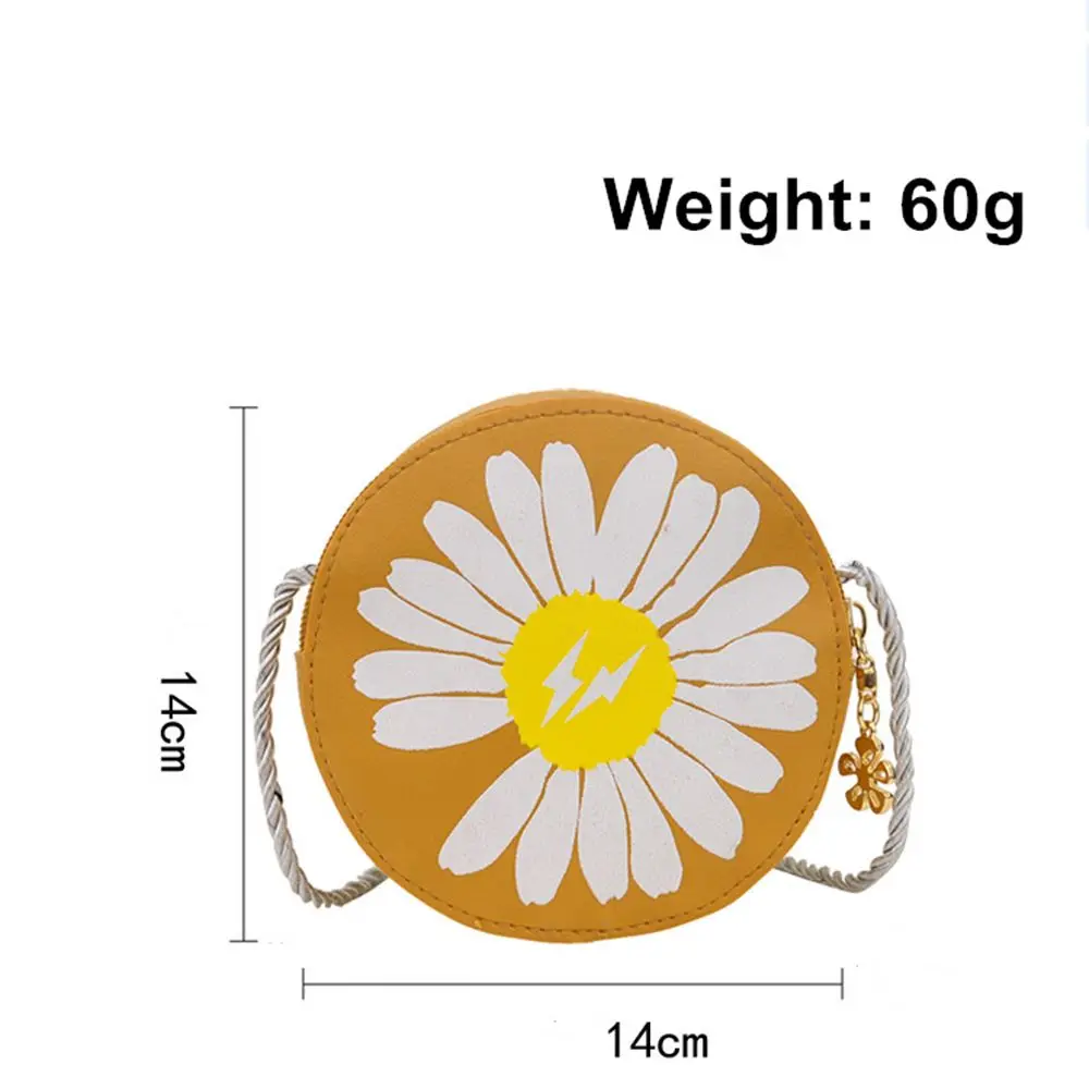 Pequena Daisy Crossbody Shoulder Bag para crianças, Mini Coin Purse, Satchel bonito para meninas