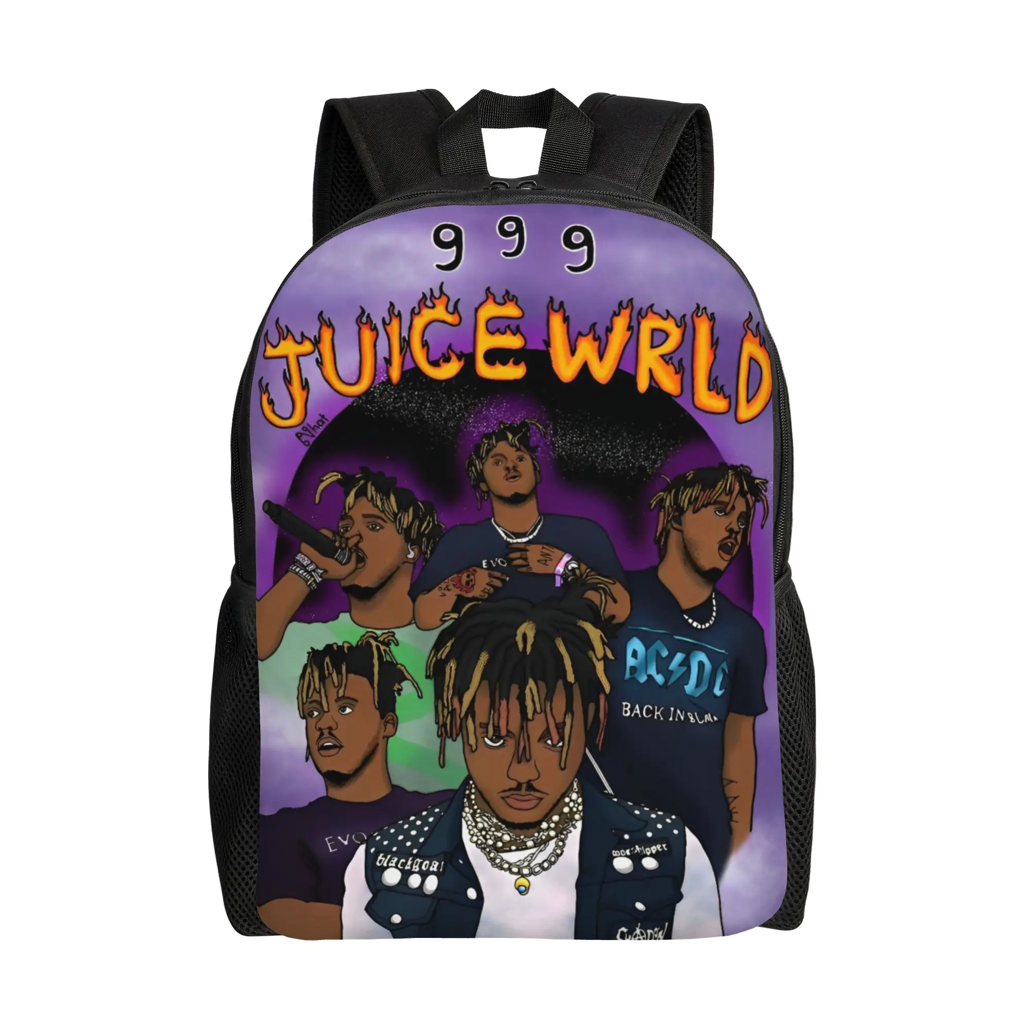 

Классический рюкзак Juice Music Wrld с карманом, повседневный рюкзак для работы и учебы, сумка через плечо для мужчин и женщин