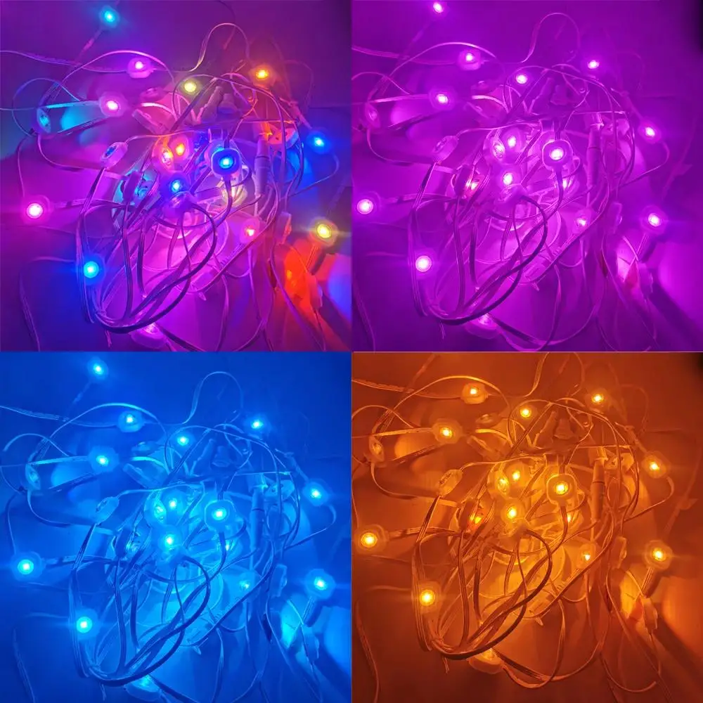 30M Outdoor Dakranden Led Licht String App Bluetooth Rgb Lichtstrip Waterdichte Diy Scene Kleur Full House Party Bruiloft Verlichting