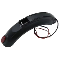 Front Fender Parts For Kugoo S1 S2 S3 Electric Scooter Rear Fenders Mudguard Wing + Tail Lamp Skateboard Accessories-T34C