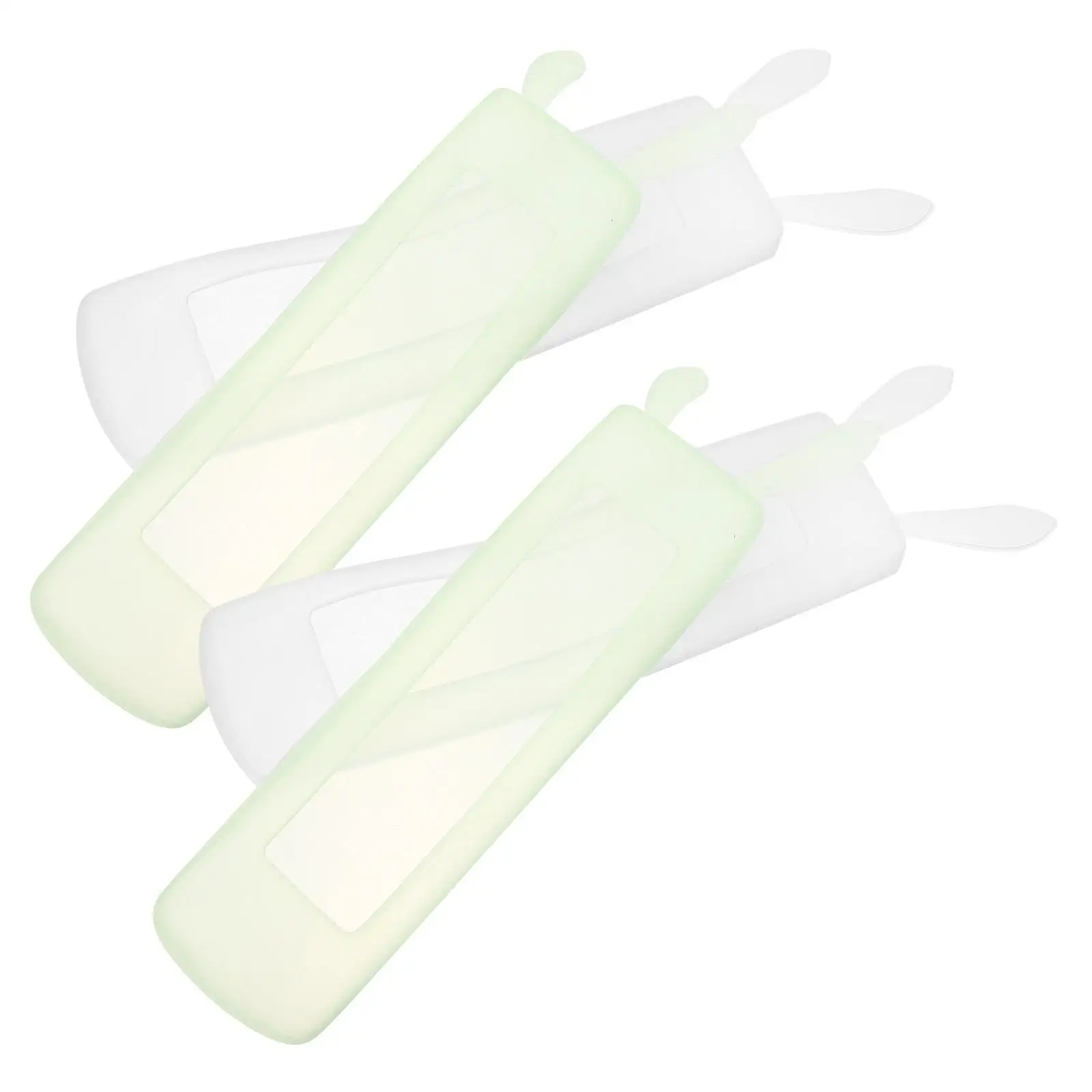 4 Pcs Fan Rabbit Remote Control Case Couch Protector Silica Gel Transparent Covers