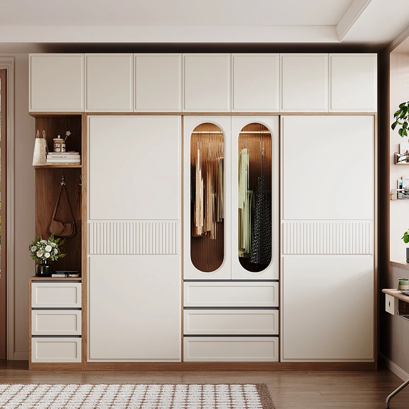 

Wardrobes Simple Modern Door Apartment Clothes Broom Drawers Cupboards Furniture