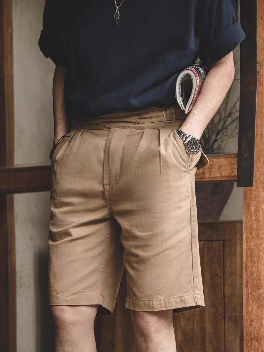 

Extra Large Size Men's Retro High Waist Straight Leg Workwear orts Casual Summer Naples West Pants Youth Vitali Sle