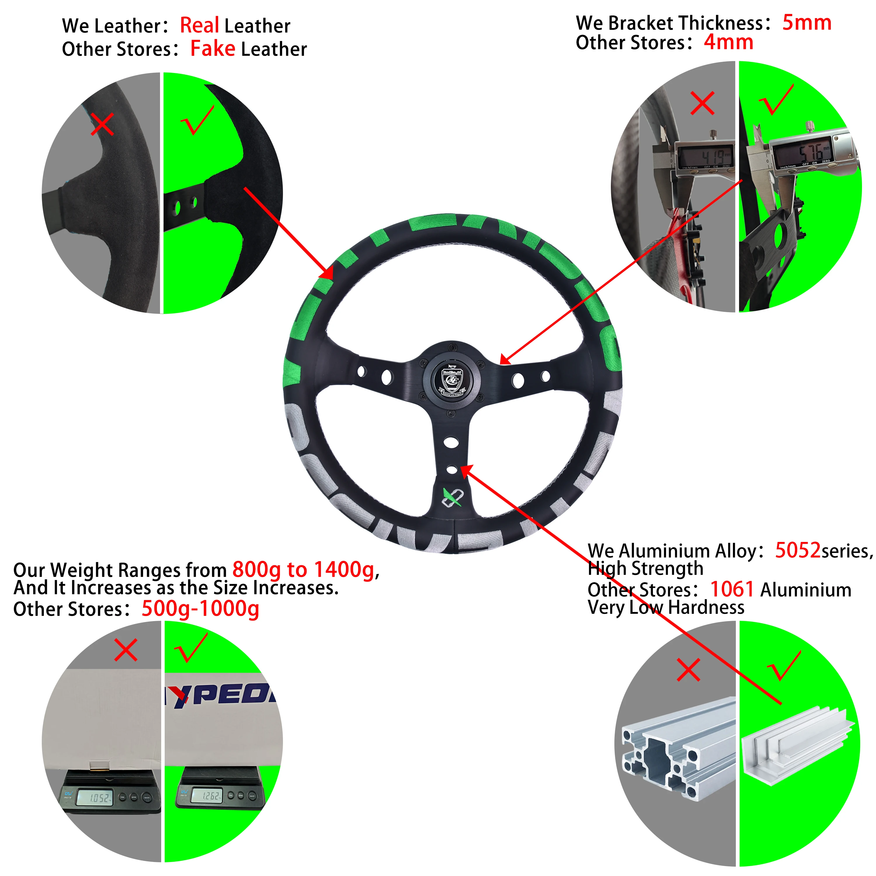 JDM VERTEX LAGN Redesign New Color VERTEX 1996 wheel Racing Steering Wheel