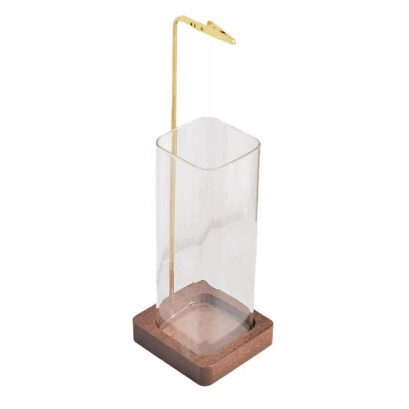 Innovative Incenses Holder with Detachable Glass Ashes Catcher Base Incenses Burners for Meditations Decors