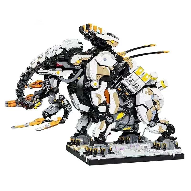 MOC Horizon West Tooth trémortusk blocs de construction ensemble interdit éléphant monstre bête briques jouet pour enfants anniversaire enfant cadeau