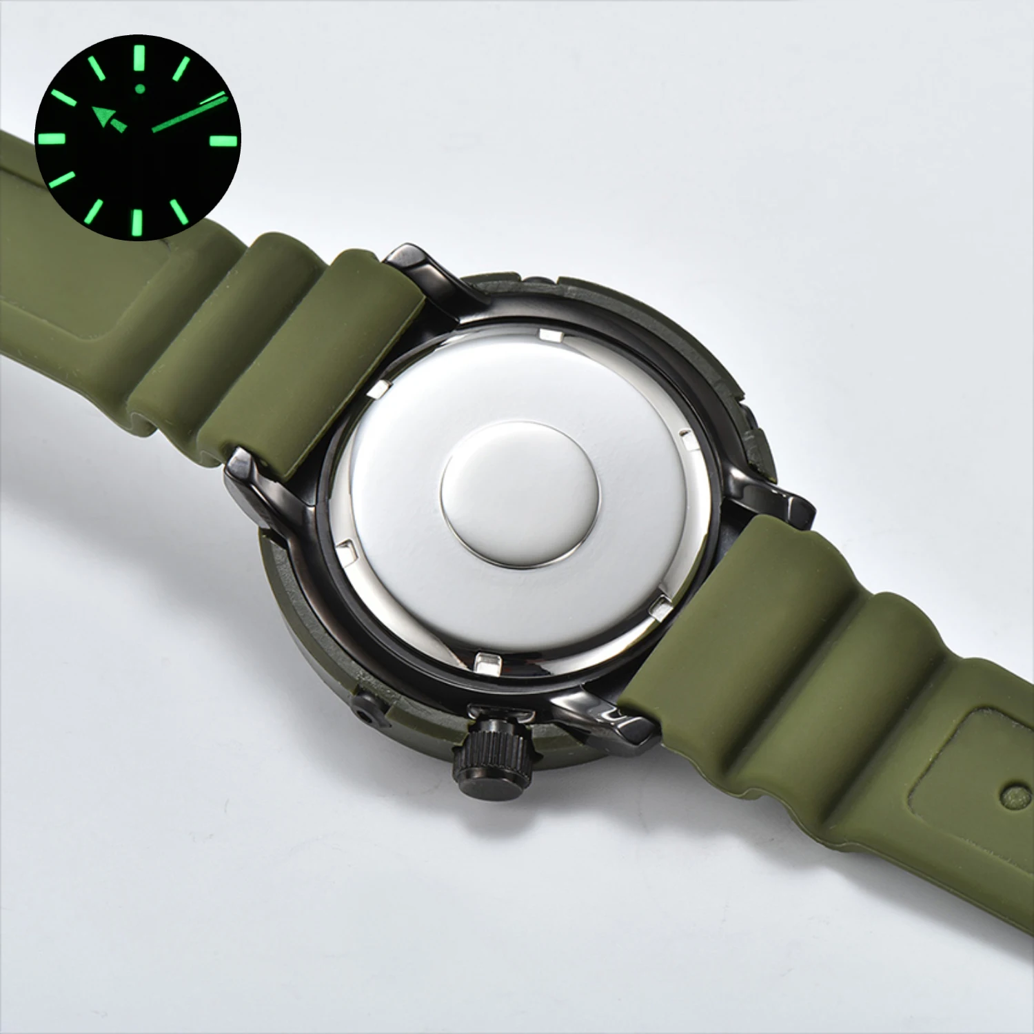 Orologi Monster da 45 mm per uomo NH35 Visualizzazione automatica della data impermeabile luminosa Orologio alla moda casual Logo Commercio all'ingrosso personalizzabile