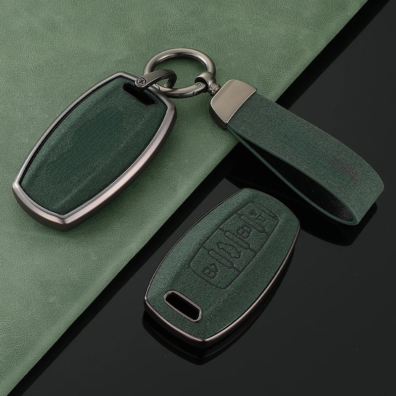 

Suitable For HAVAL H6 2019-2023 Simple Style Handmade Goatskin Leather Car Remote Key Case Cover