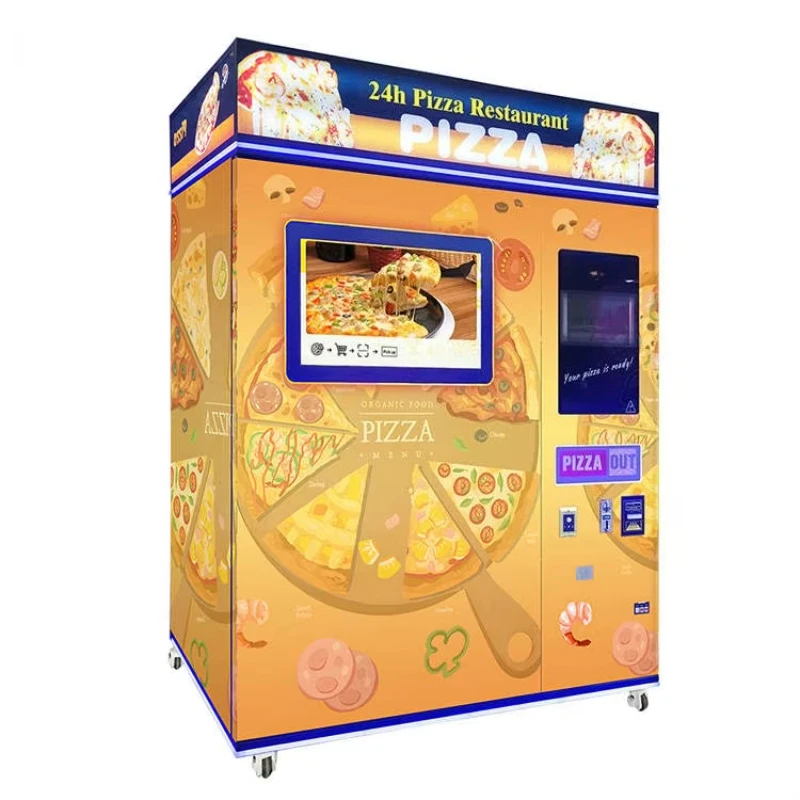 Customized Dust Proof Pizza Vending Machine Fully Enclosed Design Keep Pizza Clean Hygienic For Food Safety Standard