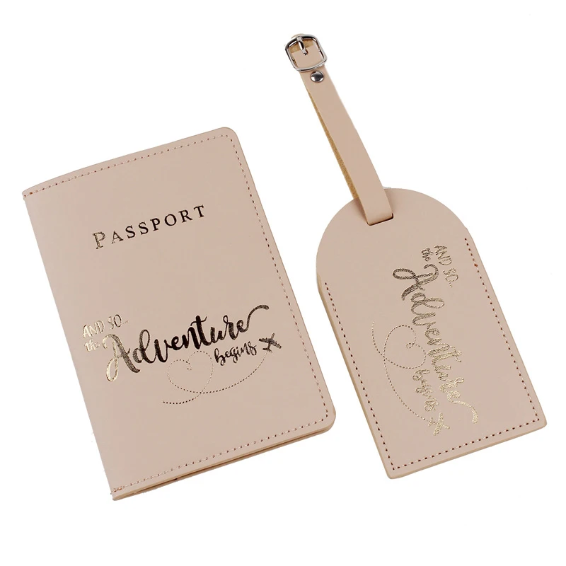 2 шт./набор, Обложка для паспорта, с именем
