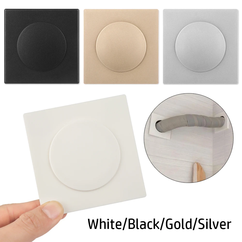 Exterior Snap-on Panel Furniture Decorative Self-adhesive Wall Wire Hole Covers Protective Vents Decor Cap Reserved Hole Cover