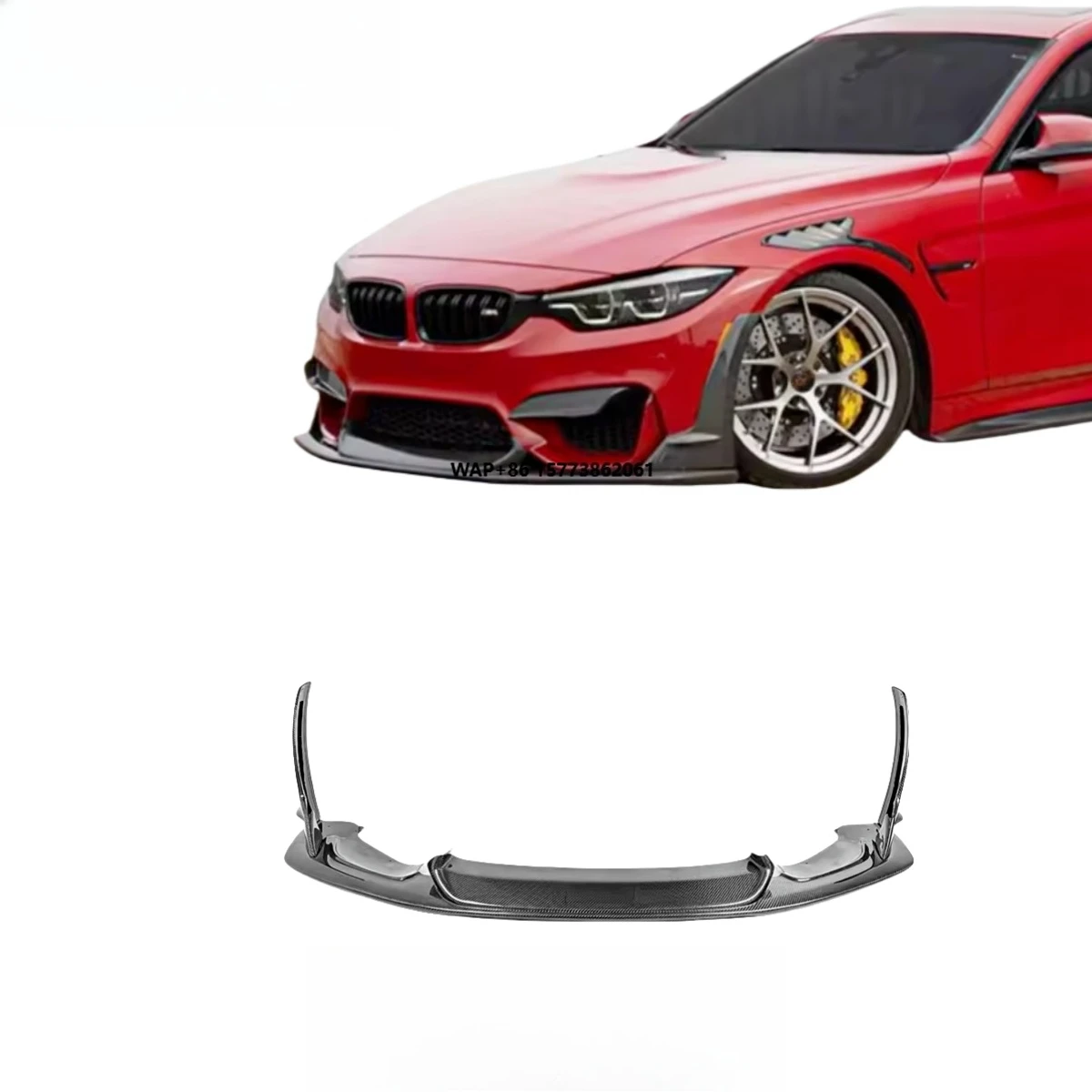 

For M3 M4 2015-21F80 F82 F83 High Quality Carbon Fiber Front Bumper Splitter Lip Front Lip