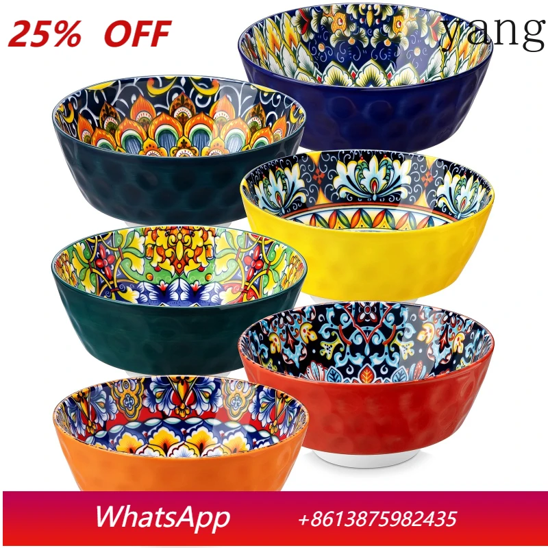

Ceramic Soup Bowl 4.7 Soup Bowl Colored Bowl Dishwasher Cereal/Soup/Oatmeal Oven Safe