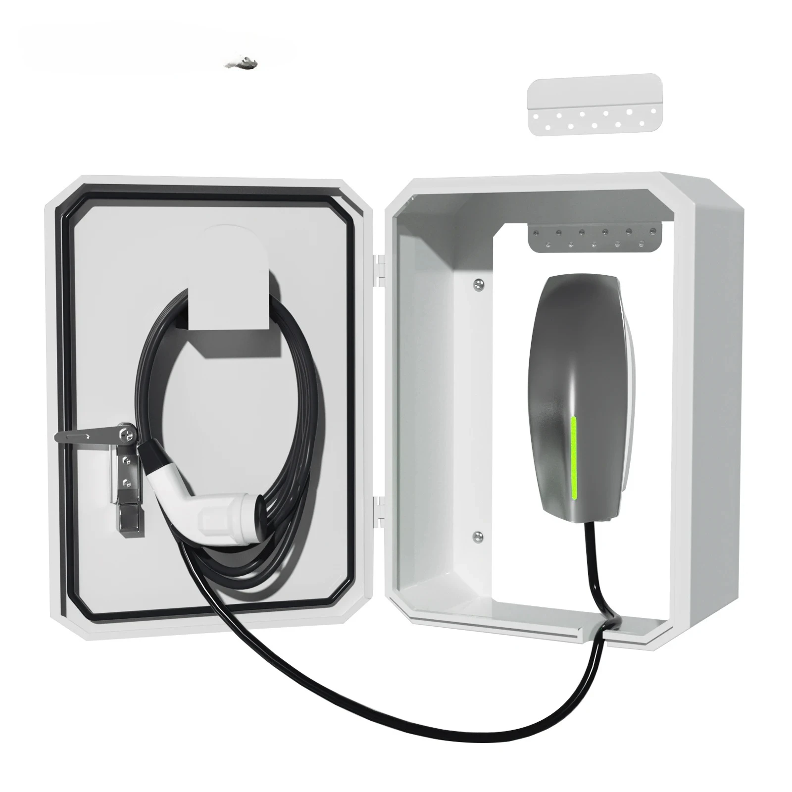 EE OEM EV Charging Protection Box for Electronic Enclosure with Seamless One Piece Design Wall Mounted 1.2mm Cold Rolled