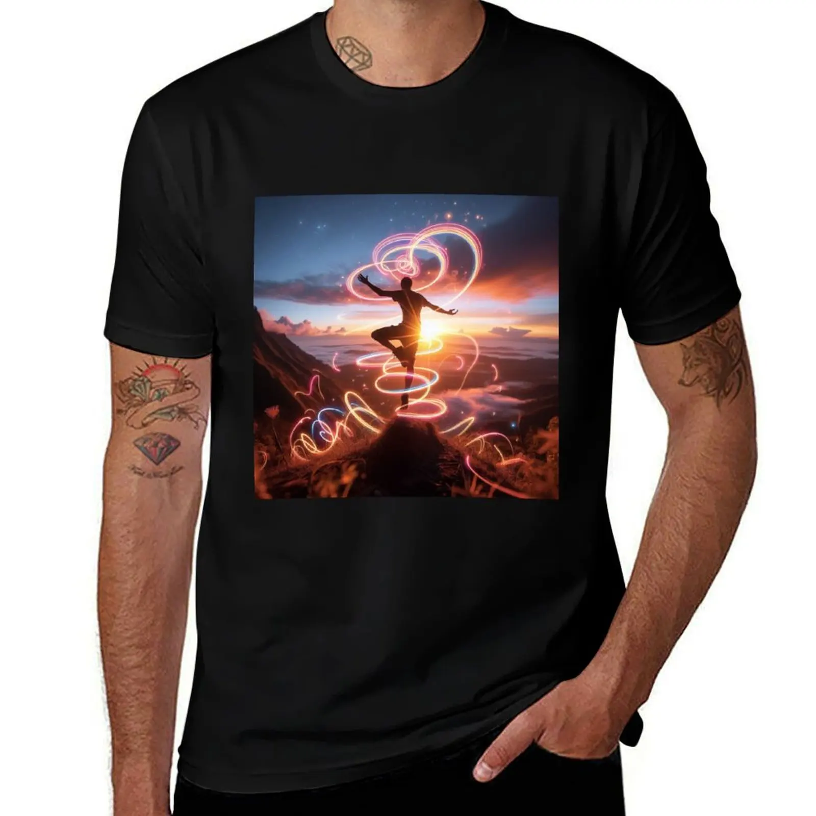 Enlightened Balance T-Shirt Summer Casual Loose T-Shirt