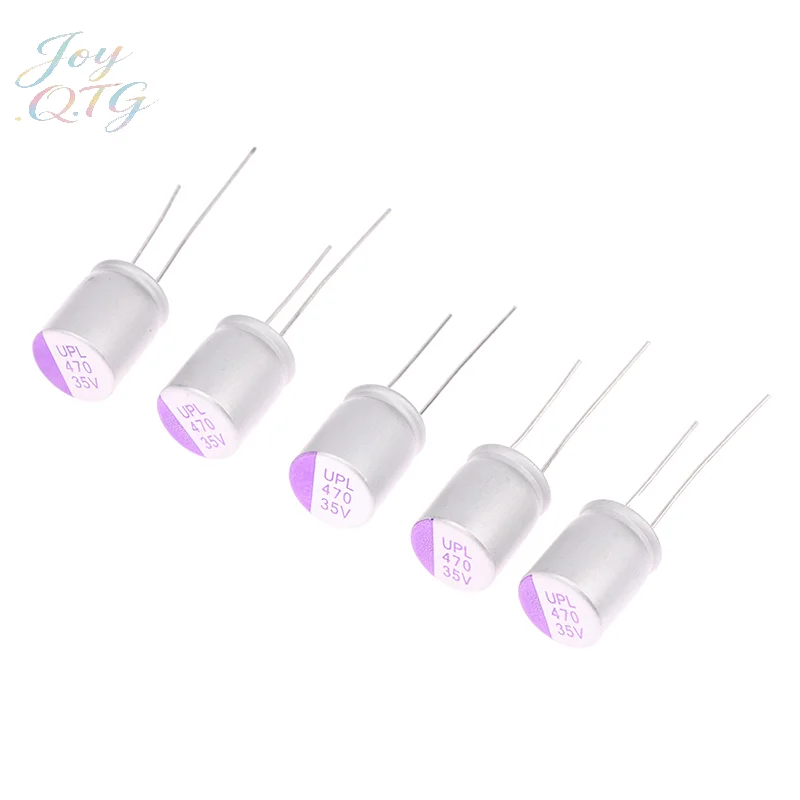Hot 5 PCS Solid Capacitor UNICON UPL 35V 470UF Capacitor For FPV Drone Parts 35V470UF UPL