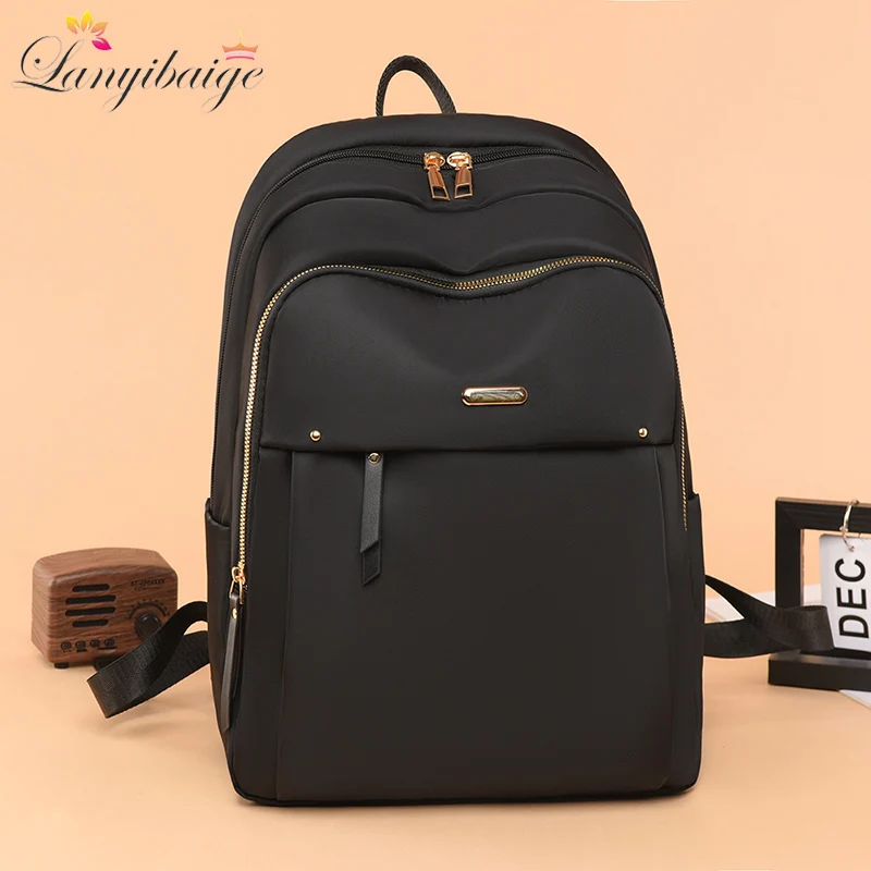 Новый нейлоновый женский рюкзак высокого качества, однотонный водонепроницаемый дорожный рюкзак, повседневные школьные сумки для девочек, сумка через плечо Sac A Dos