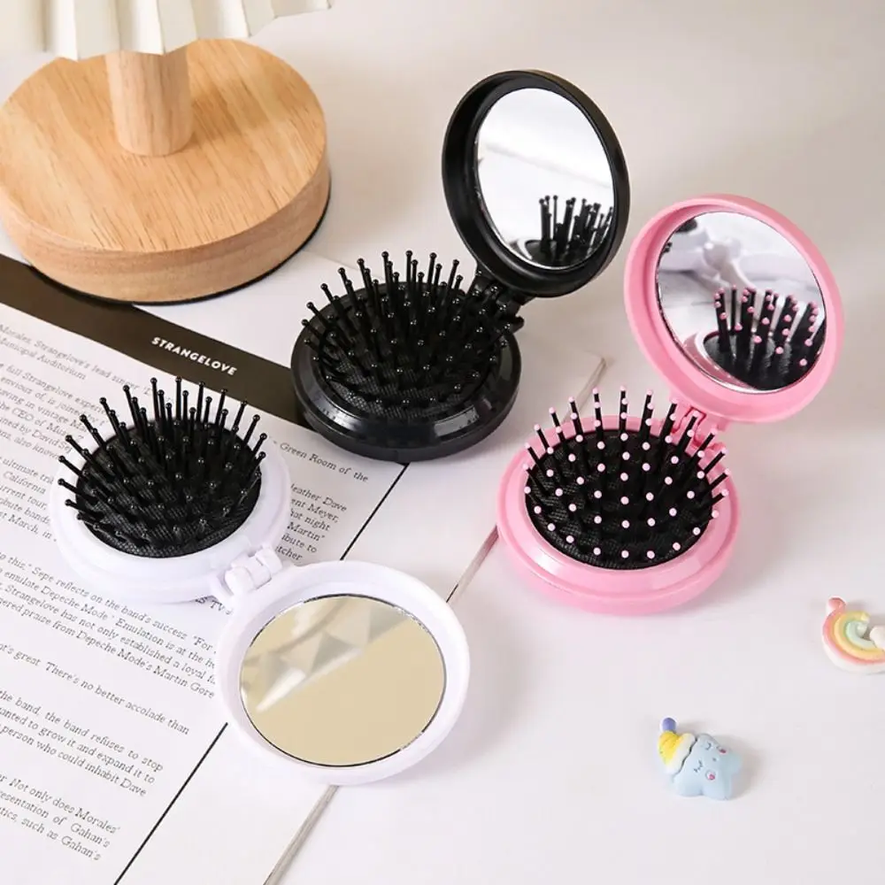 Brush Scalp Massage Hair Accessories Hair Styling Tool Hair Comb with Mirror Air Cushion Comb Massage Comb Folding Airbag Comb