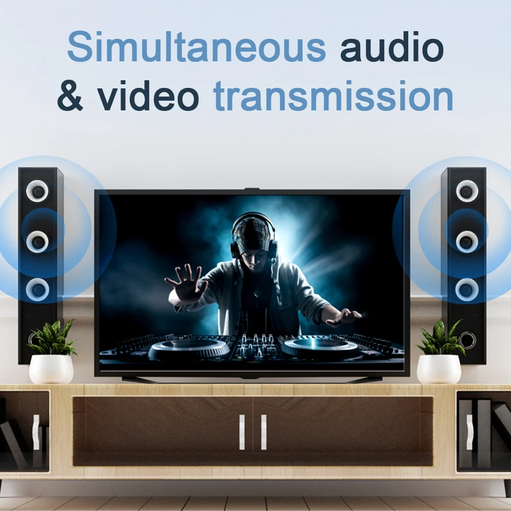 1080P 60 هرتز 250 متر HDMI طقم موسع لاسلكي مع حلقة خارج 2.4G/5.8G نقل HDMI لاسلكي دعم IR التوصيل والتشغيل #3