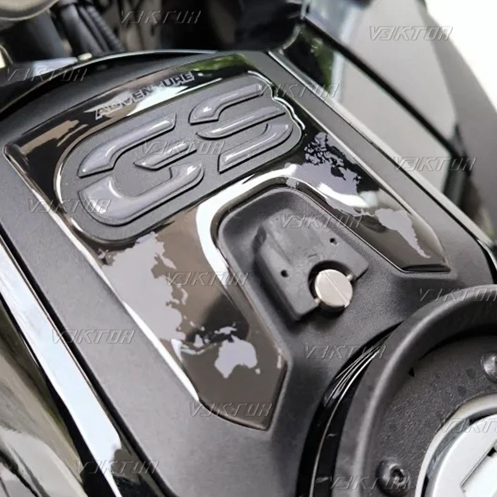 3D 樹脂オートバイグローブボックス保護ステッカーデカール R1250GS ADV R1250 GS アドベンチャーラリートリプルブラック 2018-2024 2023