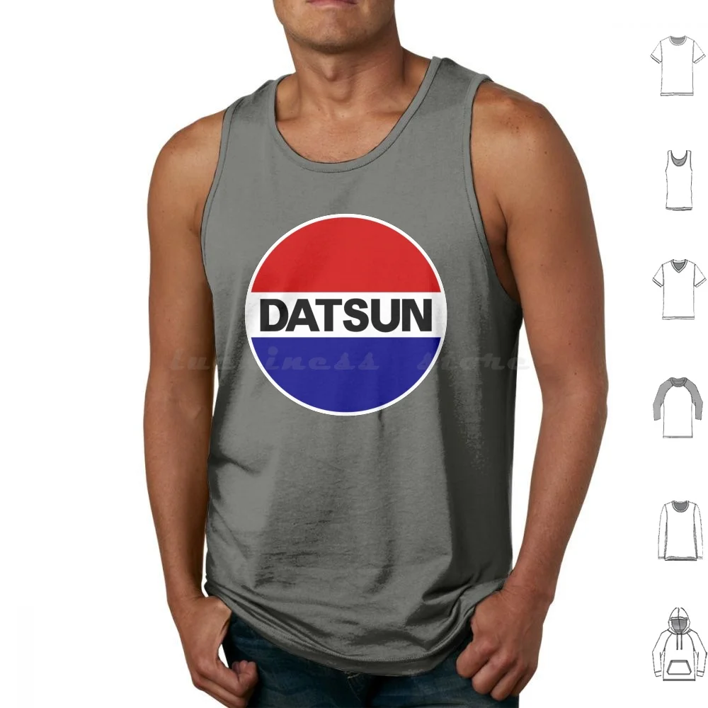 Camisetas sin mangas Datsun 2, estampadas en algodón, coche japonés, auto, vehículo, retro, vintage, clásico, asiático, 510, Celica, 240, 260, 280, 280z