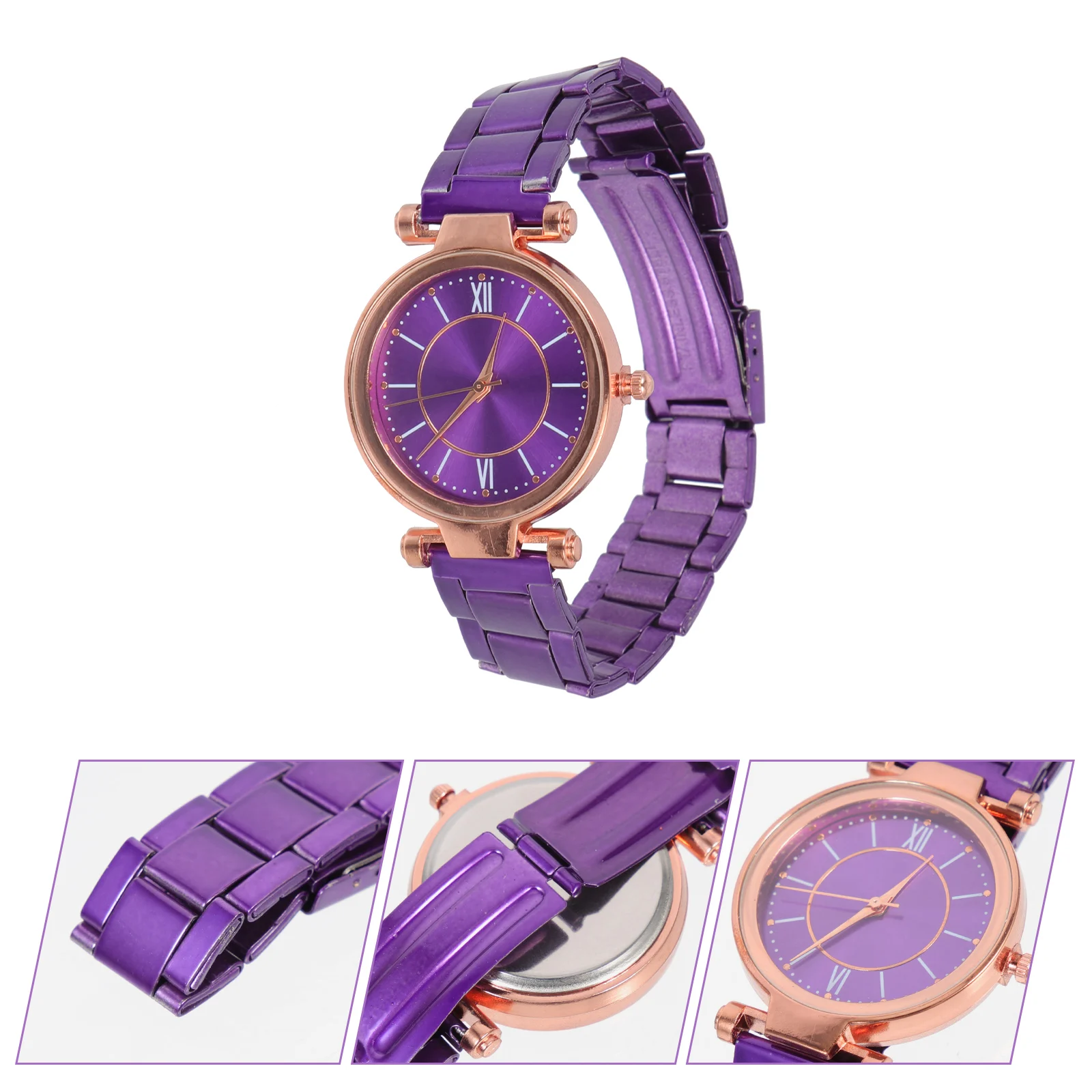 

Quartz Watch Women Stainless Steel B Lightweight Ladies Watches Stylish Strap Wrist Female Fashion Accessory Everyday Use