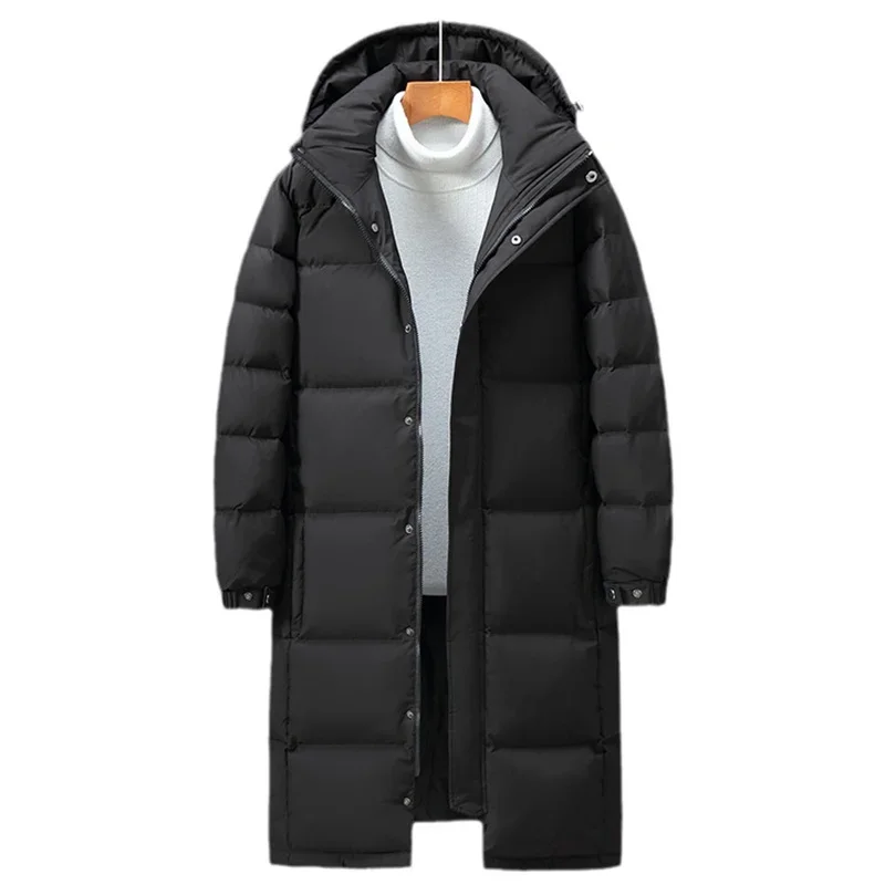 Bolubao 2024 Outdoor Casual Daunen jacke für Männer lange warme Kapuzen jacke Hochwertiges Design Hot Casual Daunen jacke für Männer