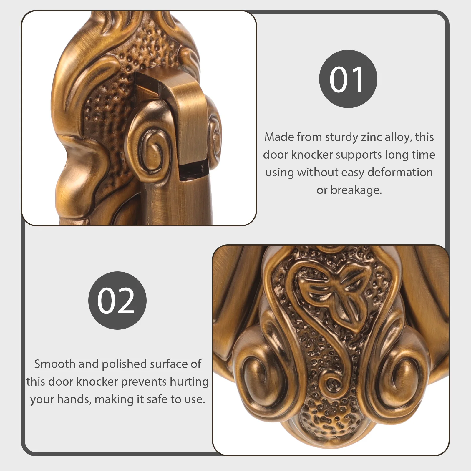 

Alloy Metal Gate Replacement Supply Front Security Home Knock Household Door Knocker Door Knocker Replacement