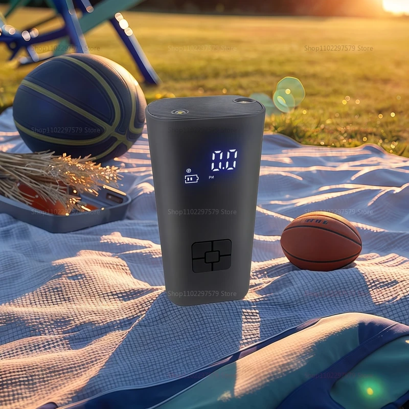 

Портативный беспроводной насос для накачивания шин, автомобильный воздушный насос с ЖК-дисплеем, мотоциклетный велосипедный мяч, компрессор для накачивания автомобильных велосипедных шариков