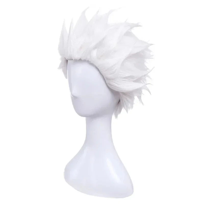 Fate Stay Night Go Extra Archer Emiya topi Wig + Gratis rambut sintetis tahan panas putih pendek