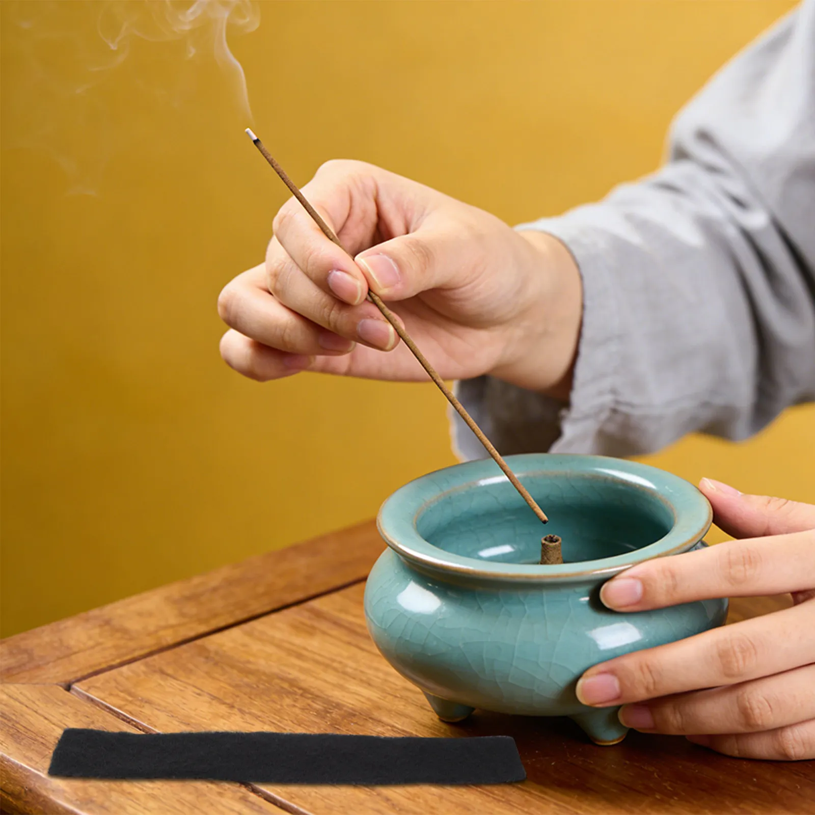 Fireproof Incense Burner Catcher Censer Supplies Insulation Pad Retardant Mat for Sticks