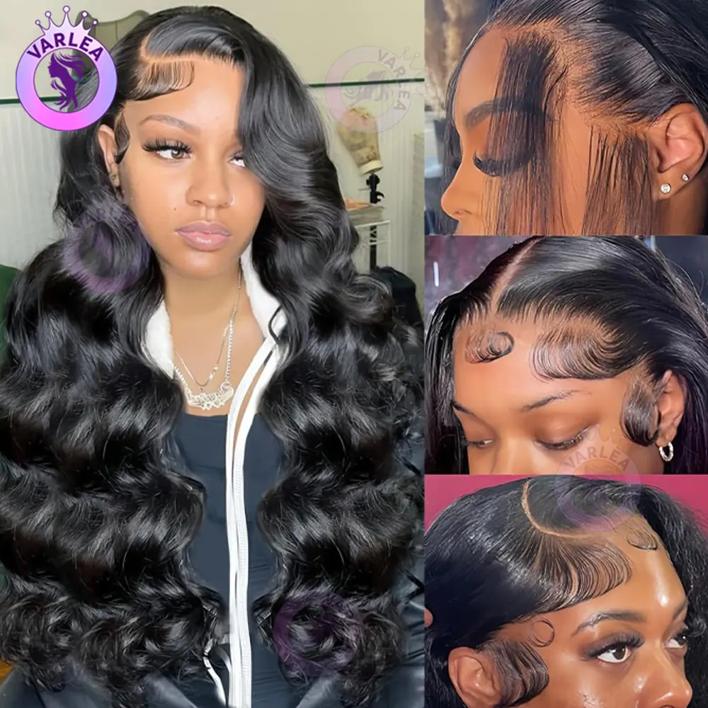 

30 Inch 13x4 13x6 HD Lace Frontal Wig Body Wave Human Hair Wigs 200% Density Natural Black Body Wave Lace Front Wig for Women
