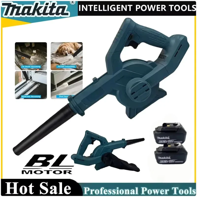 

Аккумуляторная воздуходувка Makita с регулировкой скорости, электрический воздуходув-пылесборник, снегоуборщик, садовый инструмент для уборки на улице