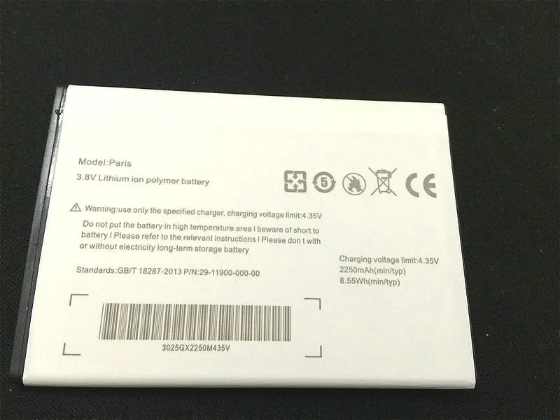 Westrock Paris 2250mAh Battery for Ulefone Paris Paris X Cell Phone