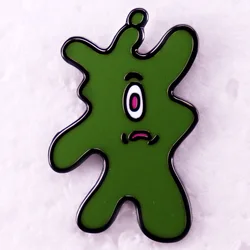 Green Plankton Enamel Pin Classic Cartoon Brooch Metal Badge Jewelry