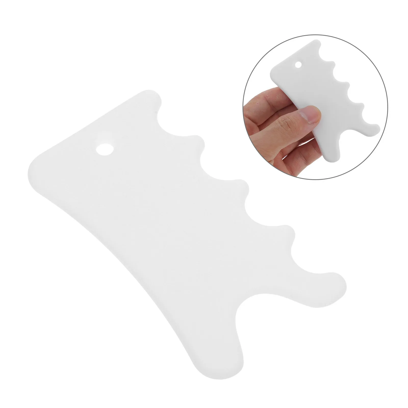 

Ceramic Traditional Massaging Stick Handmade White Facial Scraping Board Face Massager for Women Anti Aging Muscle Relaxation