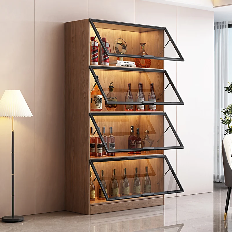 Buffet Cabinets For Living Room Outdoor Bar Station For Cocktail Accessories Nightclub Furniture Clearance Metal Cabinet Storage
