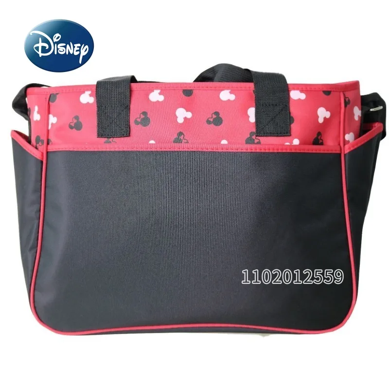 Disney Mickey\'s New Diaper Bag Handbag Luxury Brand Fashionable Baby Bag Cartoon 5-piece Set Baby Diaper Bag Multi Functional