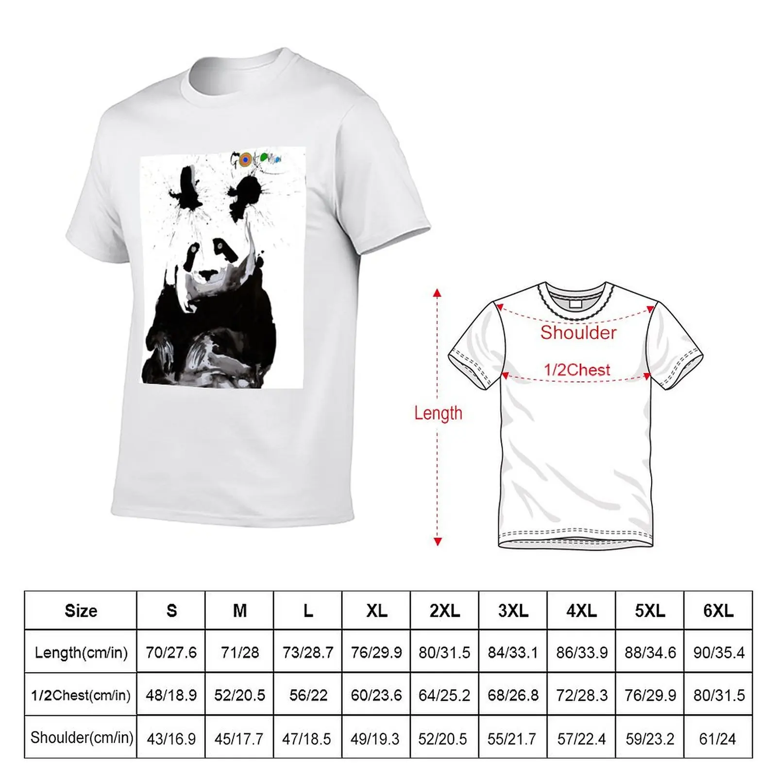 Ralph Steadman's Anda Panda T-Shirt cotton graphic tees funny shirt cotton tee shirts for men