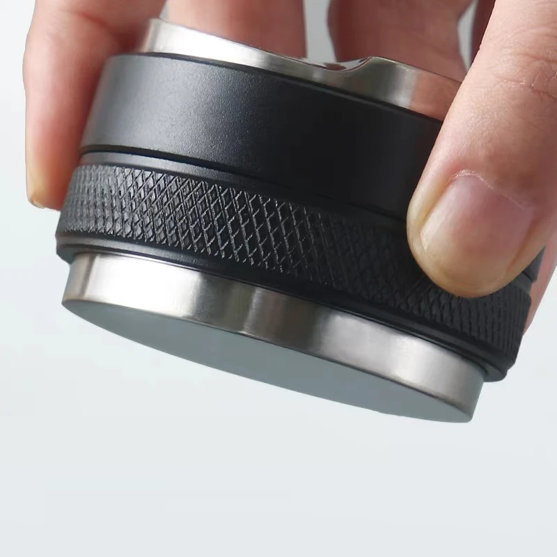 

51/53/58mm Coffee Distributor & Tamper, Dual Head Coffee Leveler Fits, Adjustable Depth-Espresso 3Angled Coffee Set