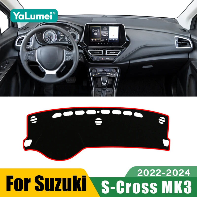 

Для Suzuki S-Cross MK3 2022 2023 2024: Солнцезащитный коврик на приборную панель для гибридных автомобилей, противоскользящий коврик для приборной панели, аксессуары